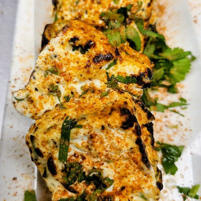 Malai Tandoori Panner Tikka.