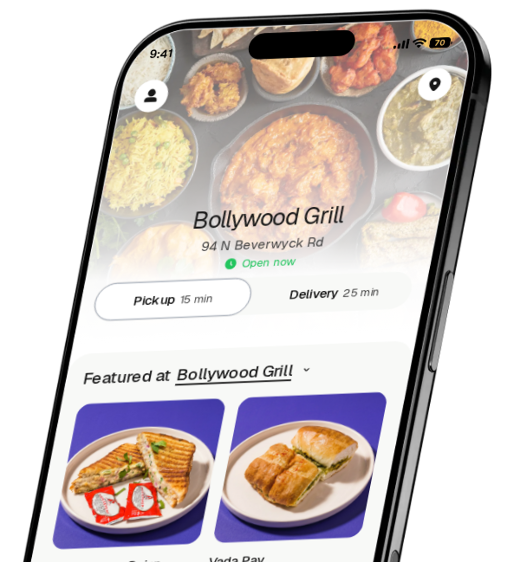 Bollywood Grill app preview