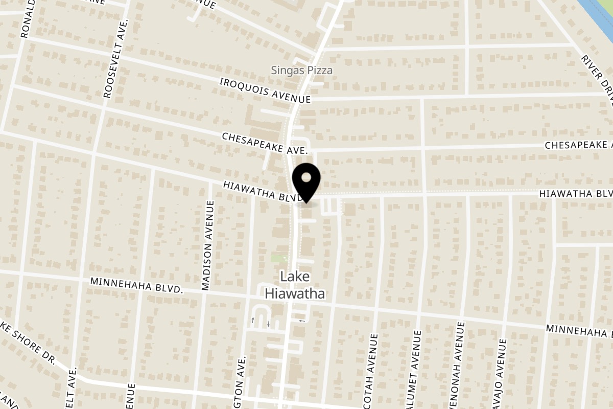 Map showing the location of Bollywood Grill Lake Hiawatha on 94 N Beverwyck Rd in Lake Hiawatha
